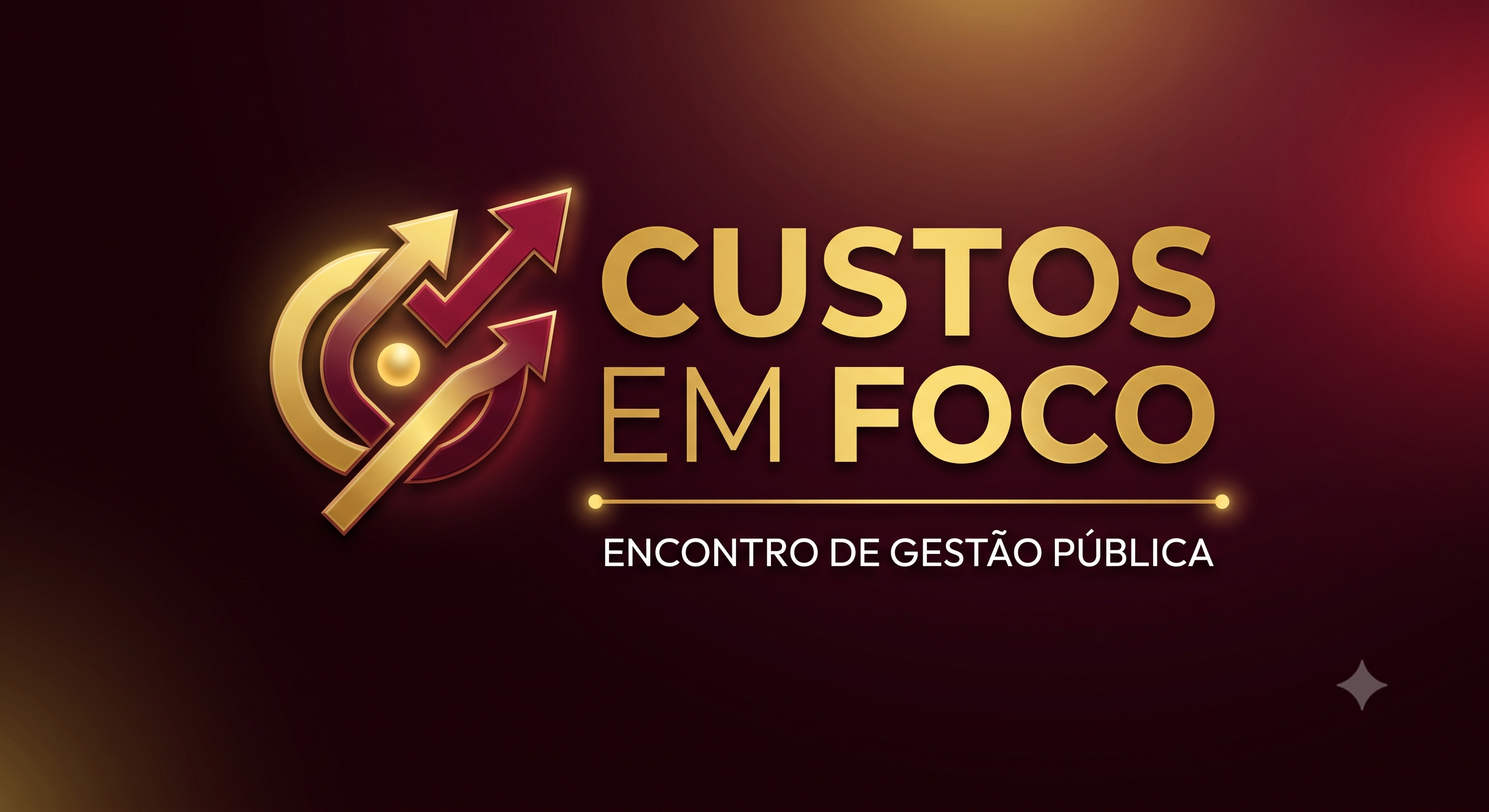 Banner Oficial Custos em Foco — Encontro de Gestão Pública